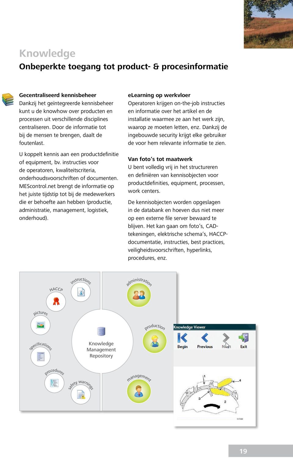 instructies voor de operatoren, kwaliteitscriteria, onderhoudsvoorschriften of documenten. MEScontrol.