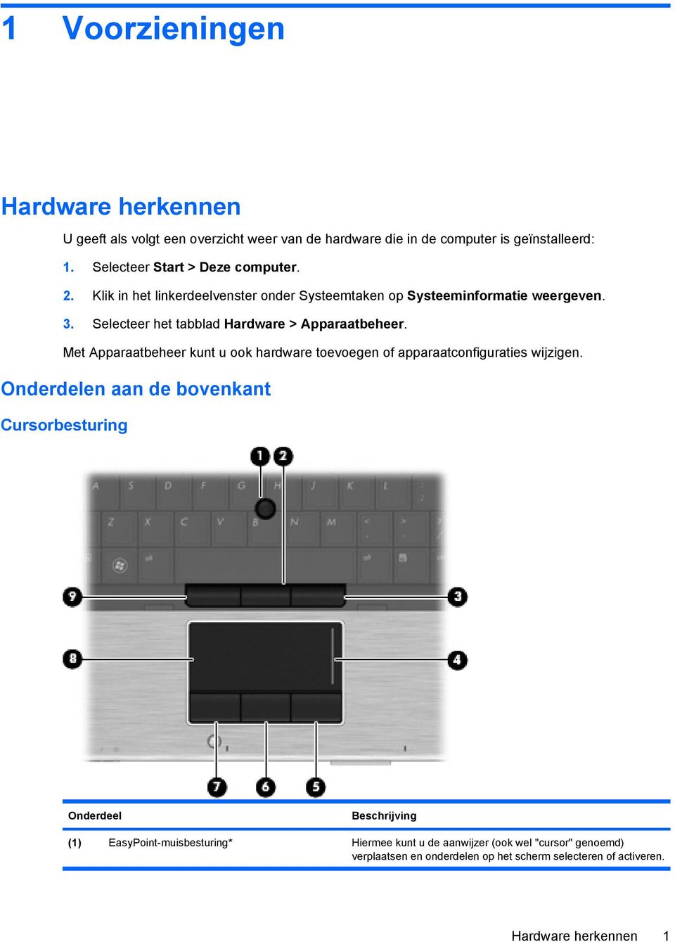 Selecteer het tabblad Hardware > Apparaatbeheer. Met Apparaatbeheer kunt u ook hardware toevoegen of apparaatconfiguraties wijzigen.