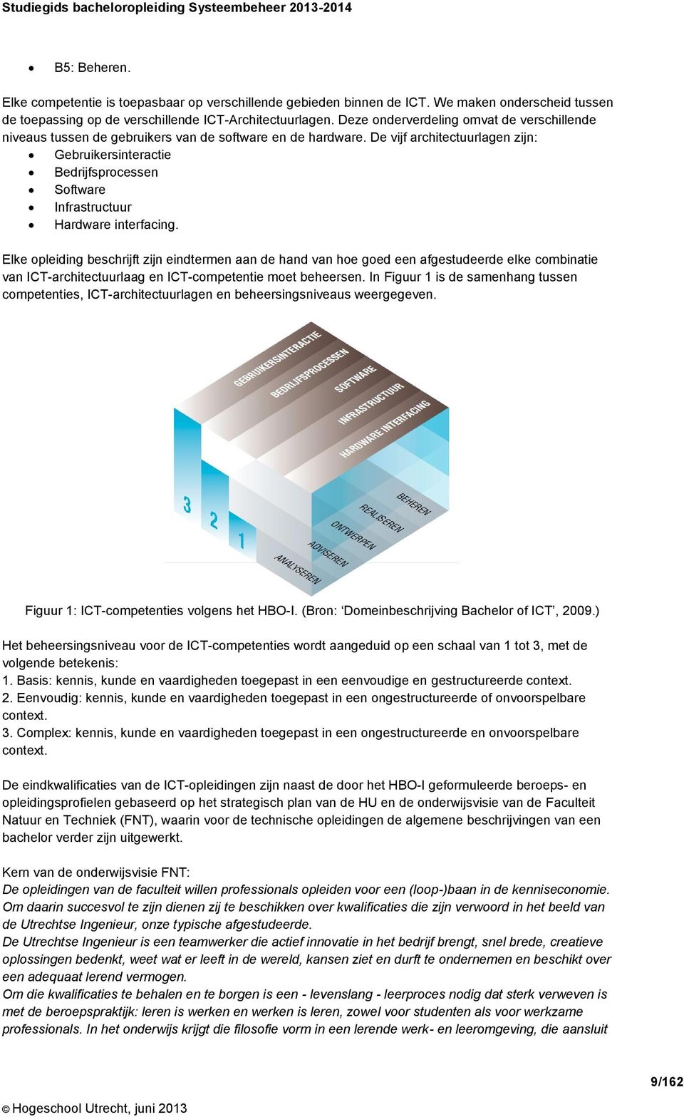 De vijf architectuurlagen zijn: Gebruikersinteractie Bedrijfsprocessen Software Infrastructuur Hardware interfacing.