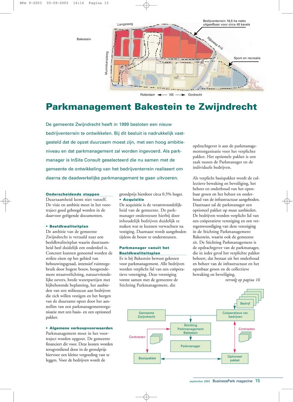 Bij dit besluit is nadrukkelijk vastgesteld dat de opzet duurzaam moest zijn, met een hoog ambitieniveau en dat parkmanagement zal worden ingevoerd.