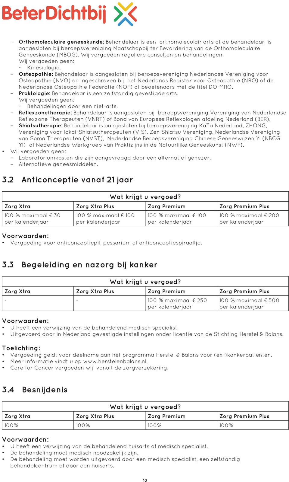 Osteopathie: Behandelaar is aangesloten bij beroepsvereniging Nederlandse Vereniging voor Osteopathie (NVO) en ingeschreven bij het Nederlands Register voor Osteopathie (NRO) of de Nederlandse