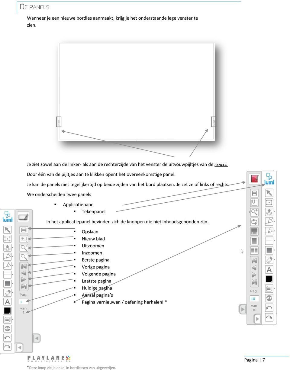 Je kan de panels niet tegelijkertijd op beide zijden van het bord plaatsen. Je zet ze of links of rechts.