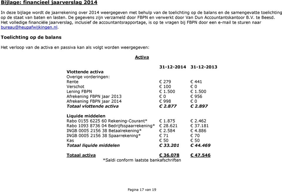 Het volledige financiële jaarverslag, inclusief de accountantsrapportage, is op te vragen bij FBPN door een e-mail te sturen naar bureau@heupafwijkingen.nl.