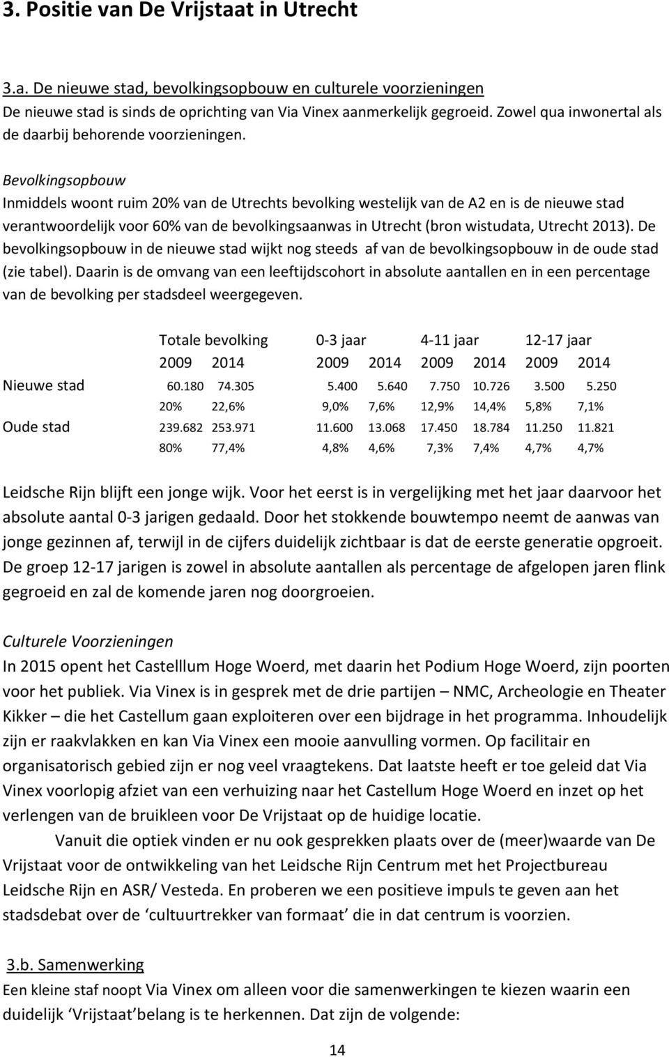 Bevolkingsopbouw Inmiddels woont ruim 20% van de Utrechts bevolking westelijk van de A2 en is de nieuwe stad verantwoordelijk voor 60% van de bevolkingsaanwas in Utrecht (bron wistudata, Utrecht