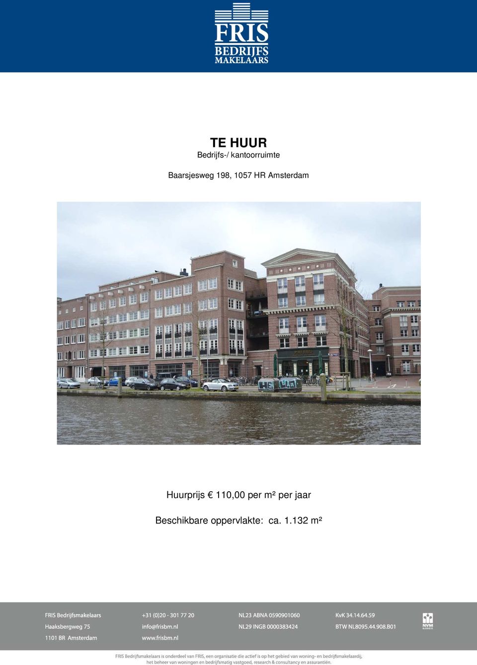 Huurprijs 110,00 per m² per jaar