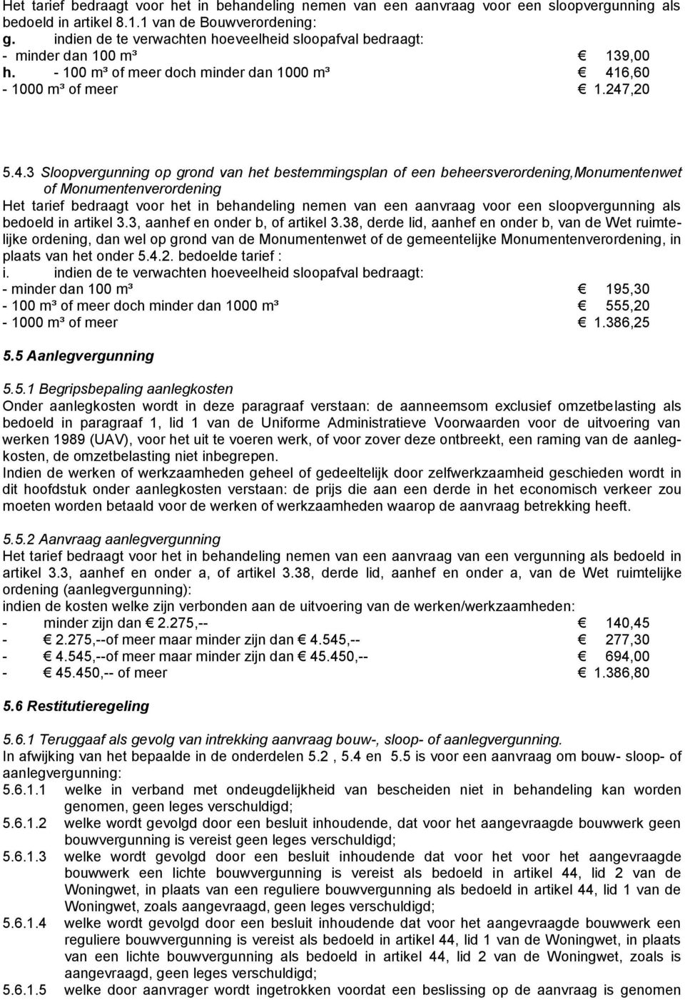 6,60-1000 m³ of meer 1.247