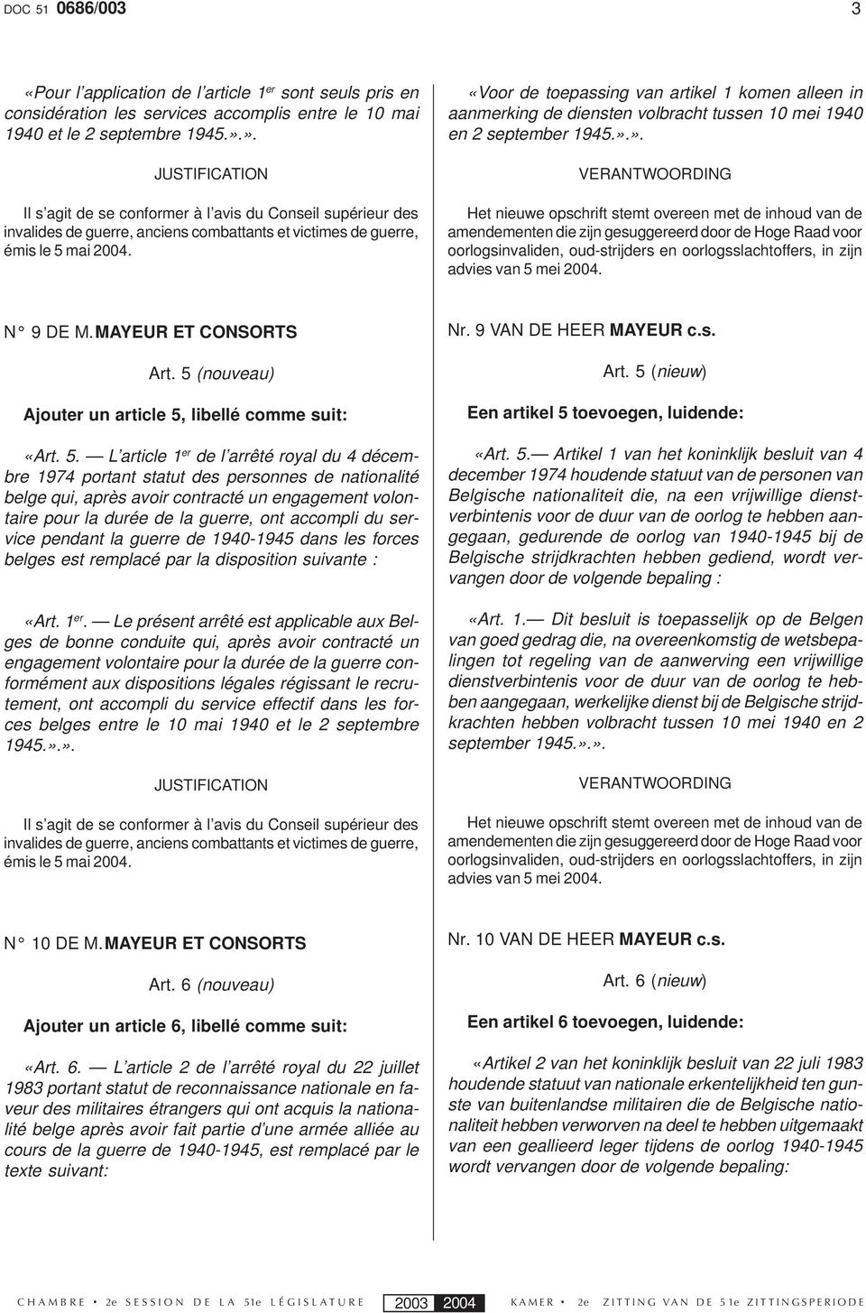 5 (nouveau) Ajouter un article 5,