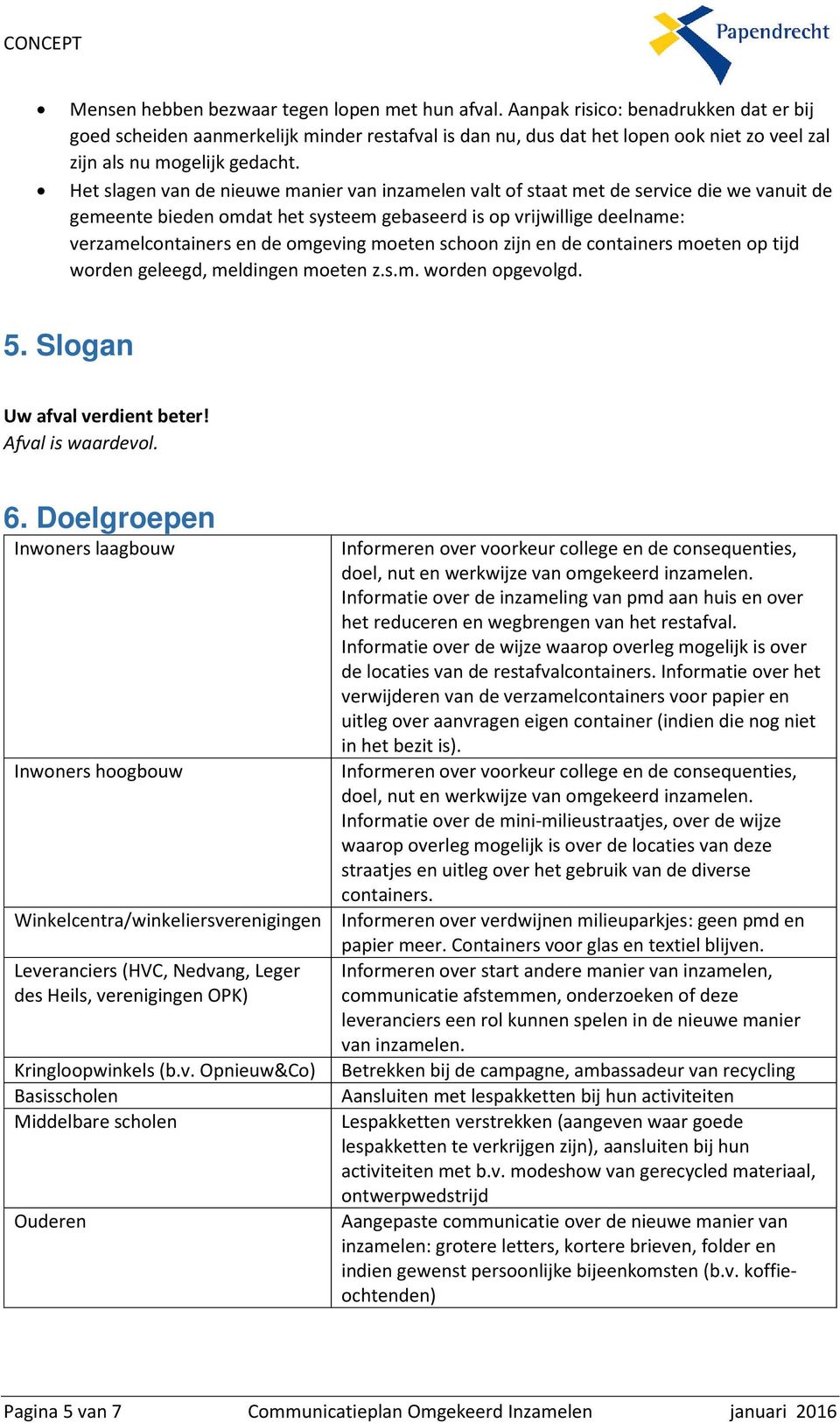 Het slagen van de nieuwe manier van inzamelen valt of staat met de service die we vanuit de gemeente bieden omdat het systeem gebaseerd is op vrijwillige deelname: verzamelcontainers en de omgeving