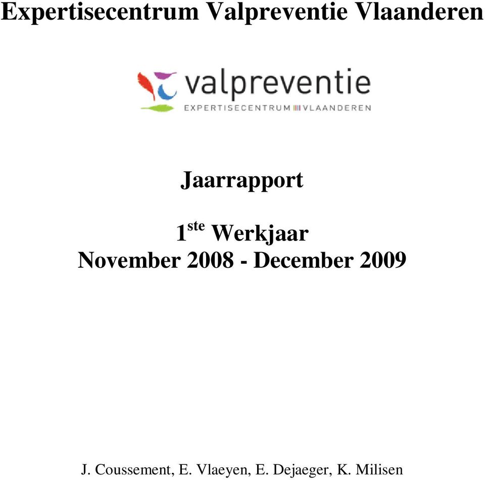 Werkjaar November 2008 - December
