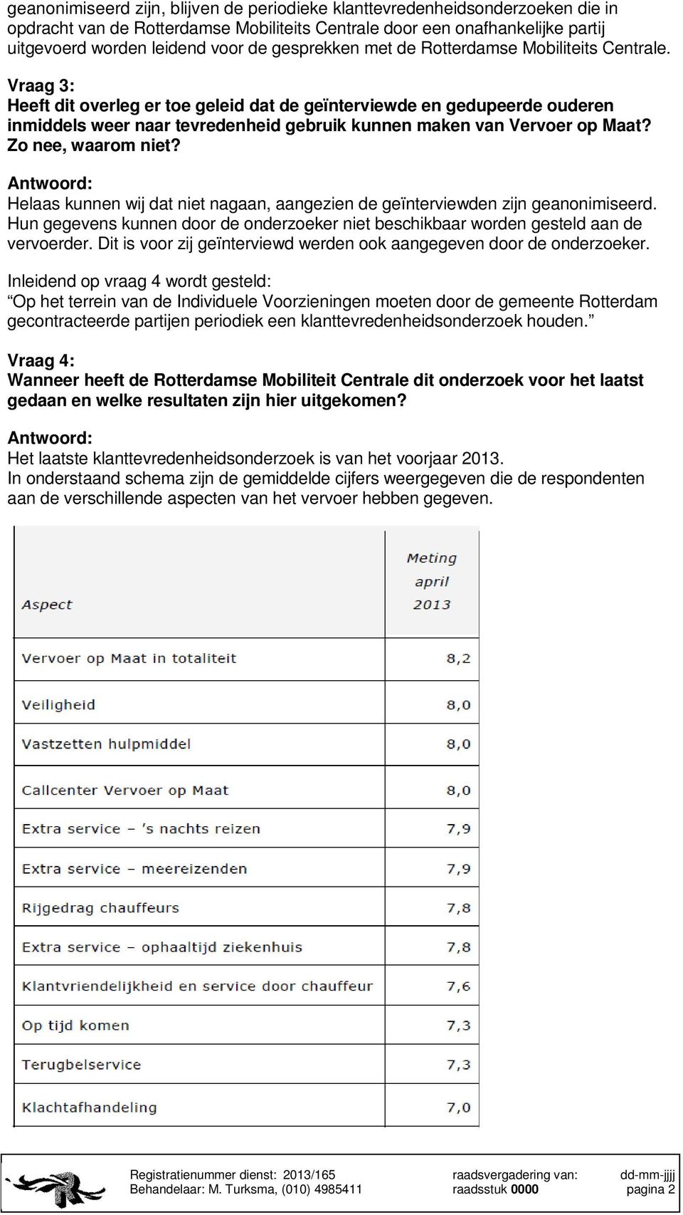 Vraag 3: Heeft dit overleg er toe geleid dat de geïnterviewde en gedupeerde ouderen inmiddels weer naar tevredenheid gebruik kunnen maken van Vervoer op Maat?