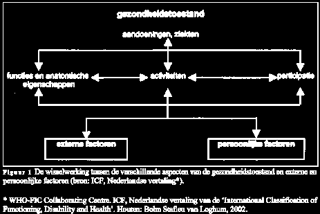 10. ICF In onderstaand hoofdstuk wordt de ICF toegelicht en beschreven waarom de ICF, door het adviesteam, geschikt wordt geacht in deze richtlijn.