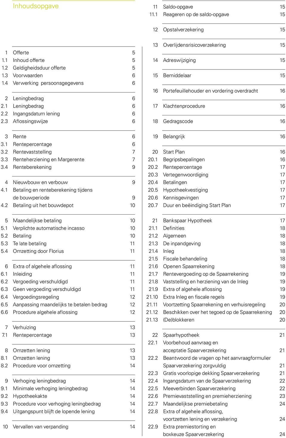 3 Aflossingswijze 6 13 Overlijdensrisicoverzekering 15 14 Adreswijziging 15 15 Bemiddelaar 15 16 Portefeuillehouder en vordering overdracht 16 17 Klachtenprocedure 16 18 Gedragscode 16 3 Rente 6 3.