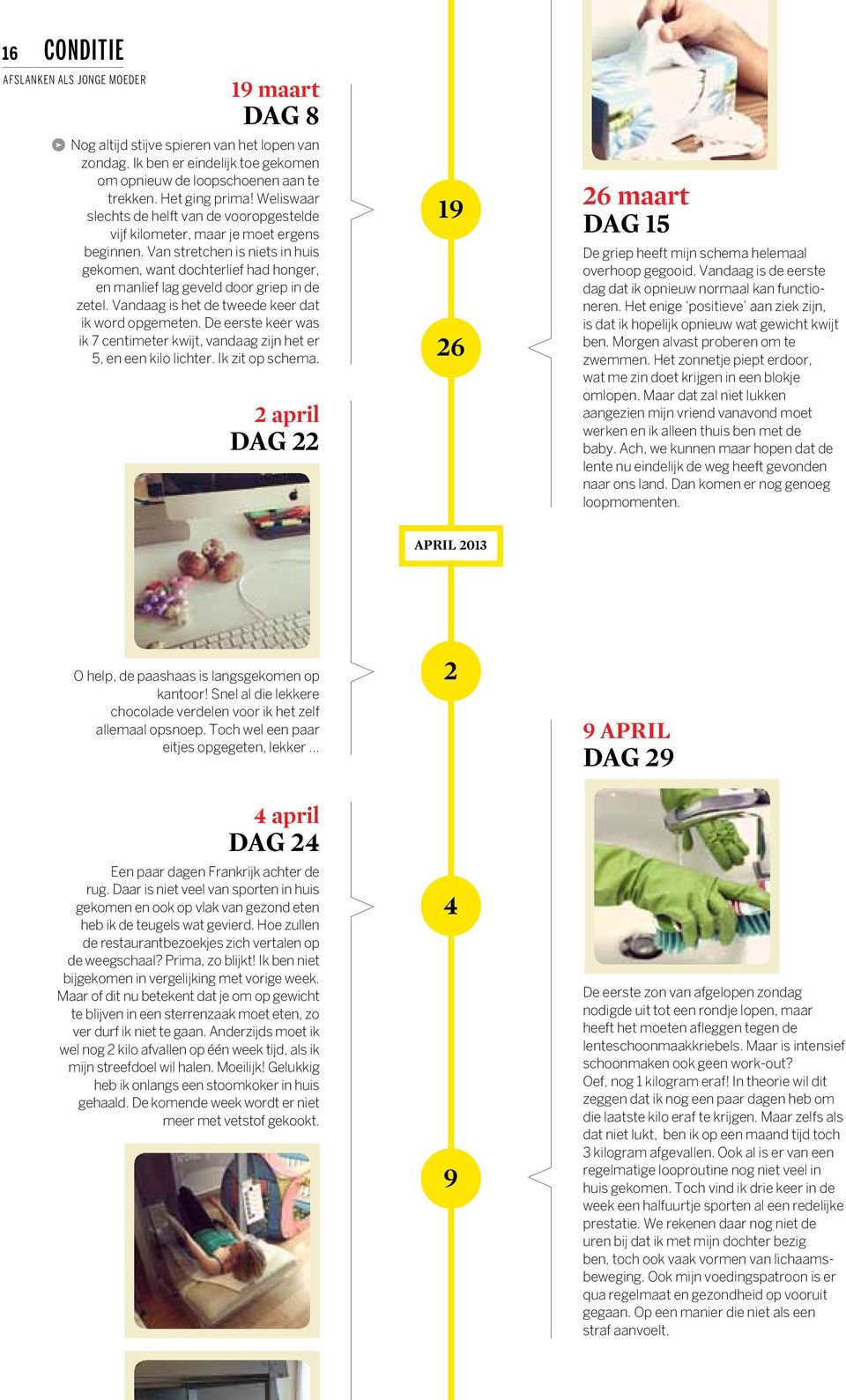 Van stretchen is niets in huis gekomen, want dochterlief had honger, en manlief lag geveld door griep in de zetel. Vandaag is het de tweede keer dat ik word opgemeten.