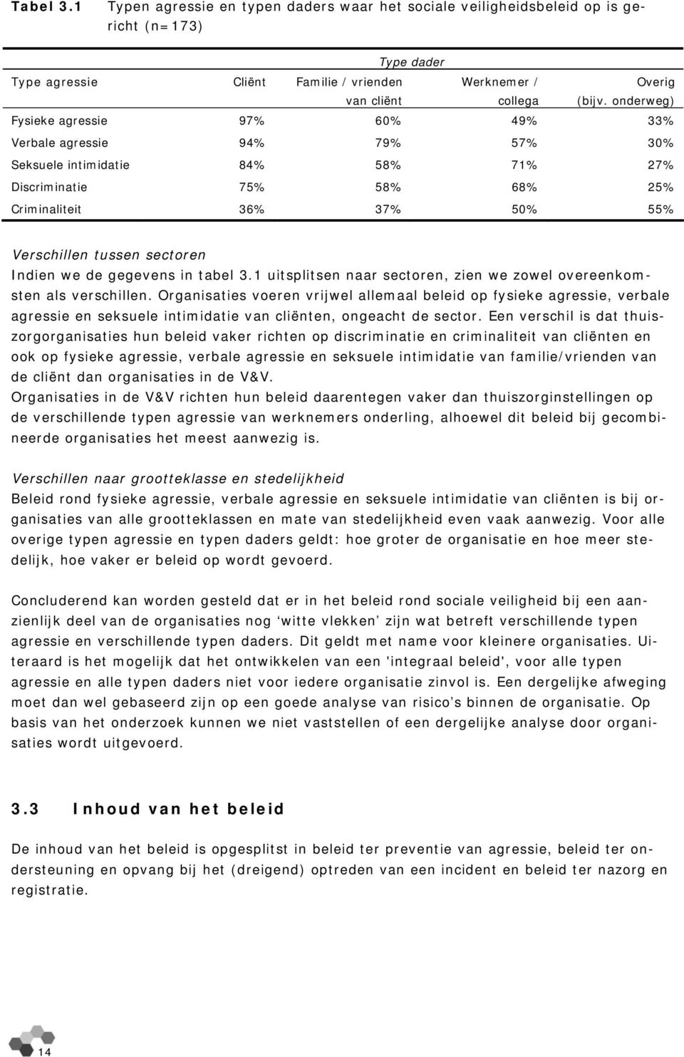 sectoren Indien we de gegevens in tabel 3.1 uitsplitsen naar sectoren, zien we zowel overeenkomsten als verschillen.