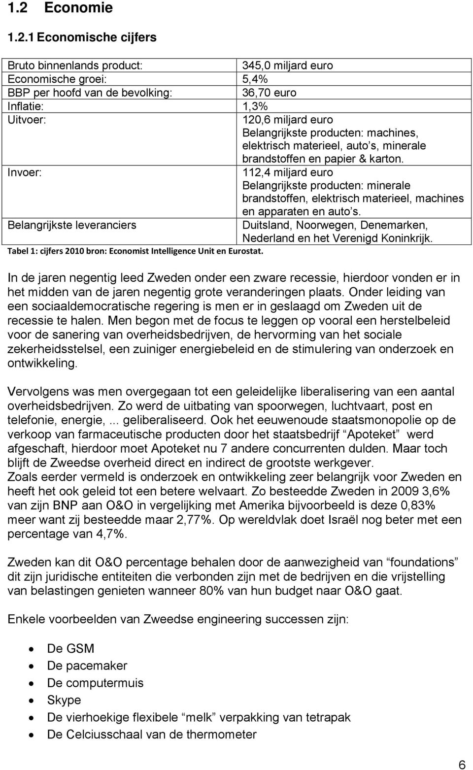 Invoer: 112,4 miljard euro Belangrijkste producten: minerale brandstoffen, elektrisch materieel, machines en apparaten en auto s.