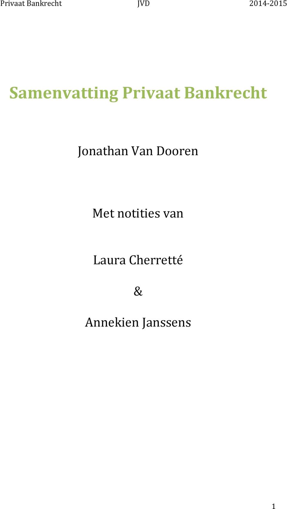 Dooren Met notities van