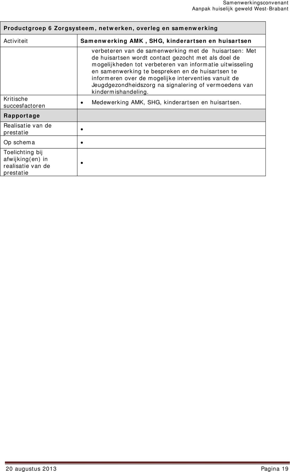 contact gezocht met als doel de mogelijkheden tot verbeteren van informatie uitwisseling en samenwerking te bespreken en de huisartsen te informeren over de mogelijke