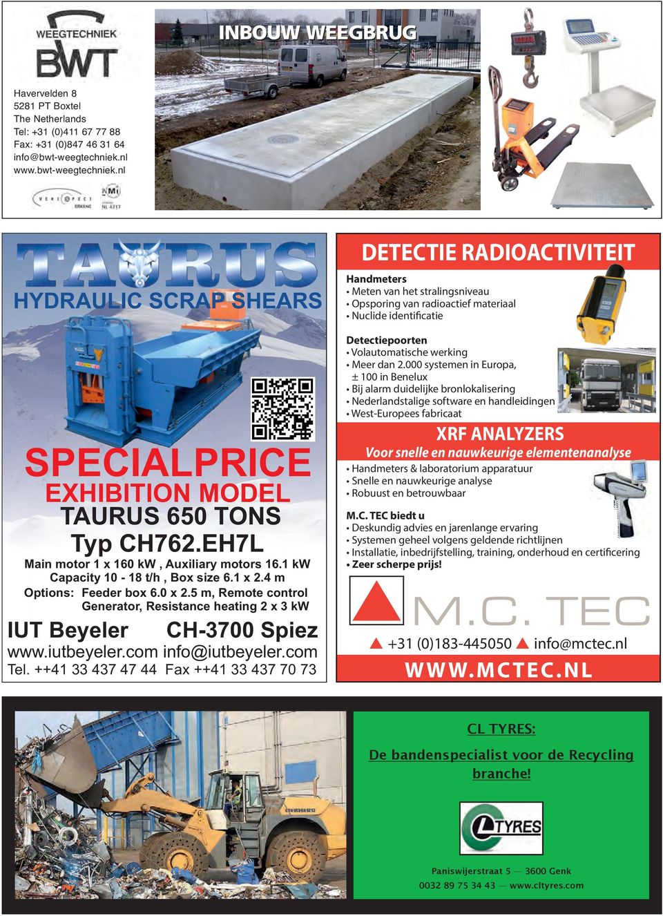 4 m Options: Feeder box 6.0 x 2.5 m, Remote control Generator, Resistance heating 2 x 3 kw IUT Beyeler CH-3700 Spiez www.iutbeyeler.com info@iutbeyeler.com Tel.