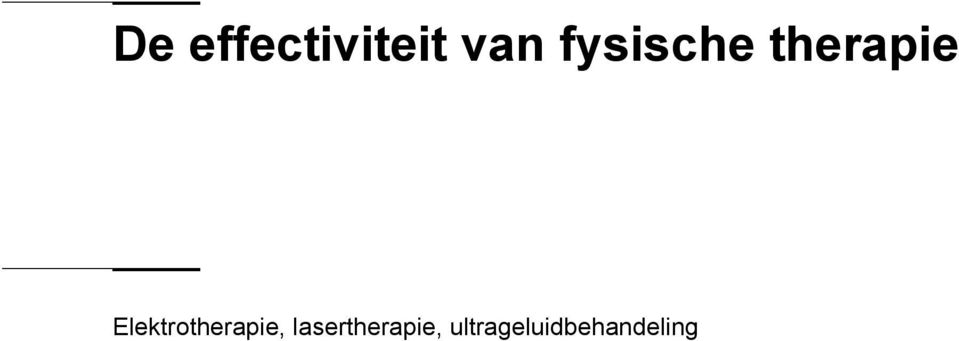 Elektrotherapie,