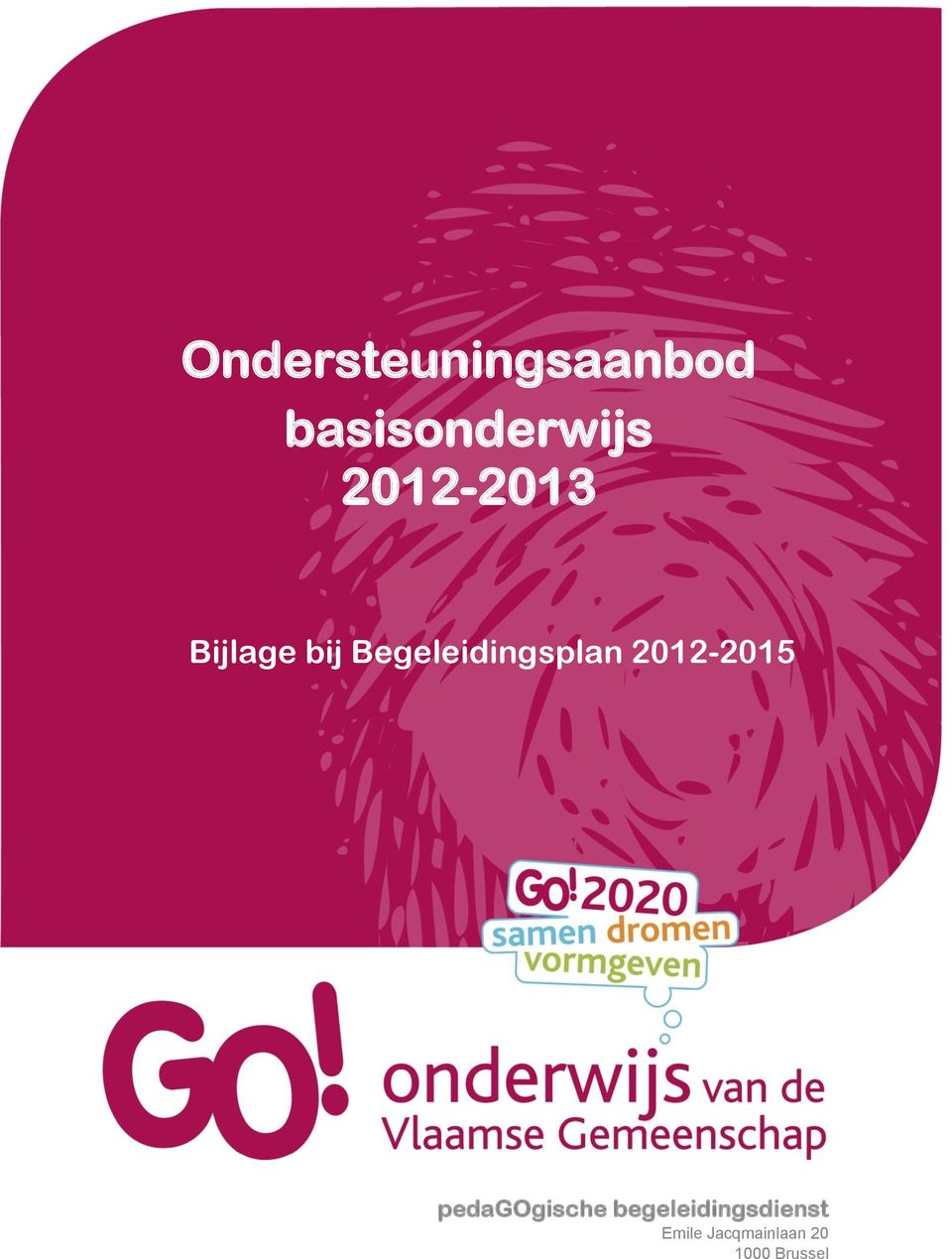 Begeleidingsplan 2012-2015