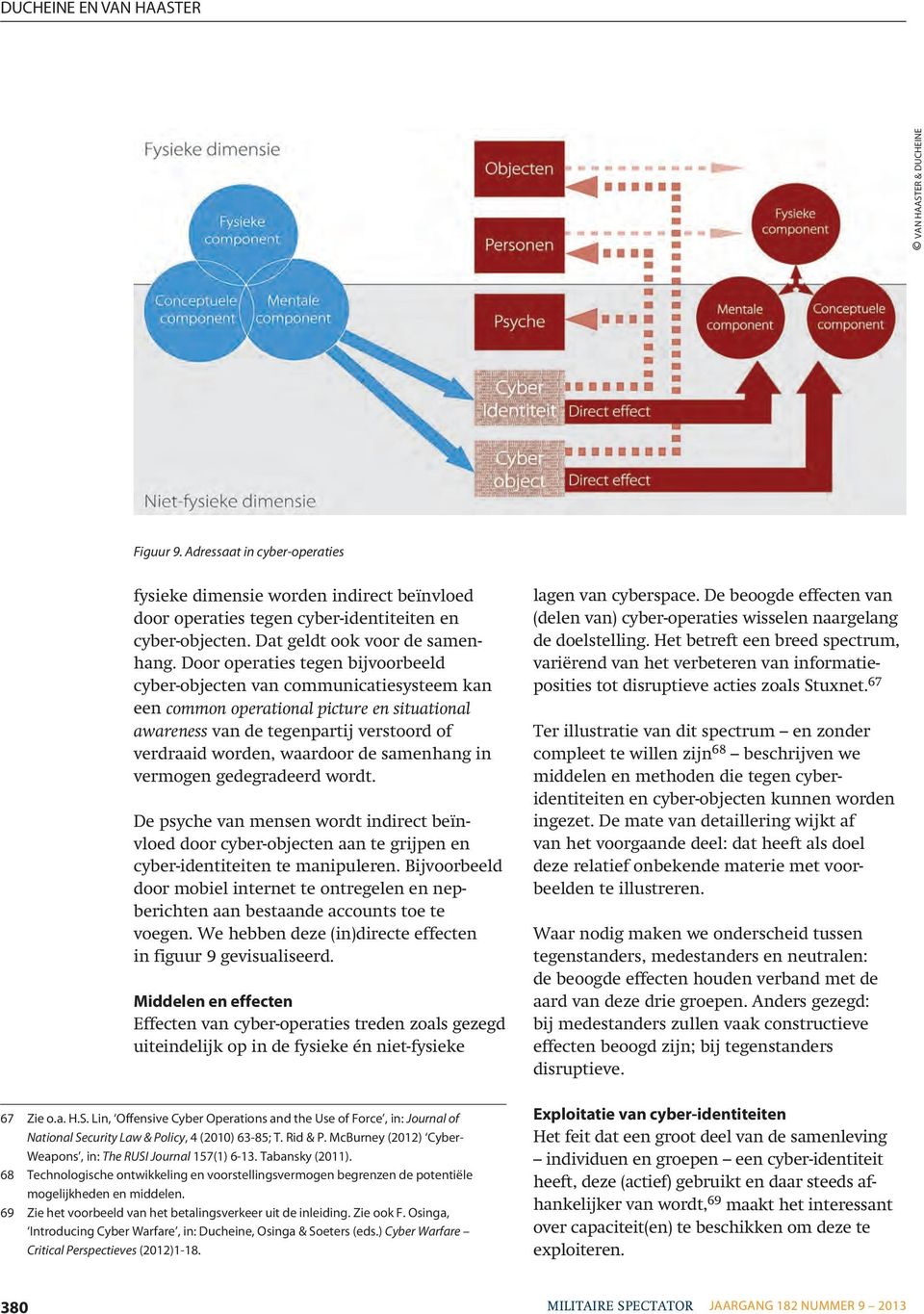 Door operaties tegen bijvoorbeeld cyber-objecten van communicatiesysteem kan een common operational picture en situational awareness van de tegenpartij verstoord of verdraaid worden, waardoor de