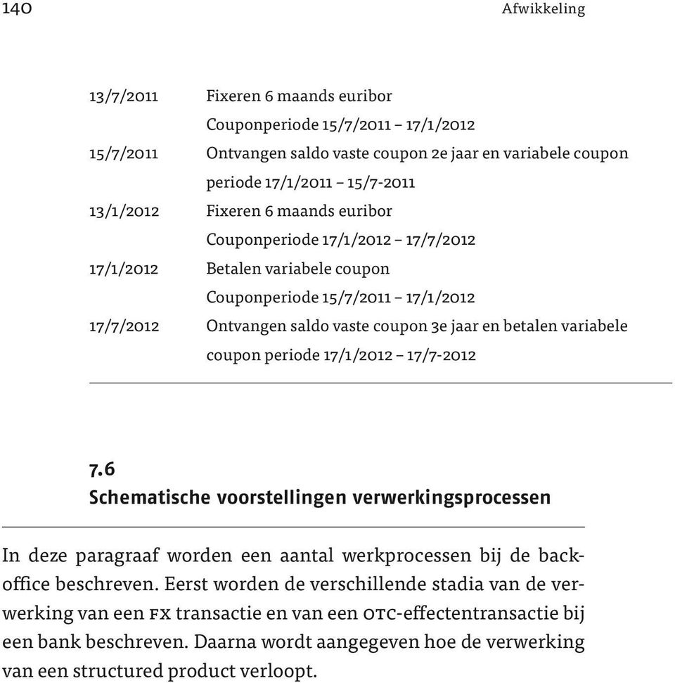 variabele coupon periode 17/1/2012 17/7-2012 7.6 Schematische voorstellingen verwerkingsprocessen In deze paragraaf worden een aantal werkprocessen bij de backoffice beschreven.