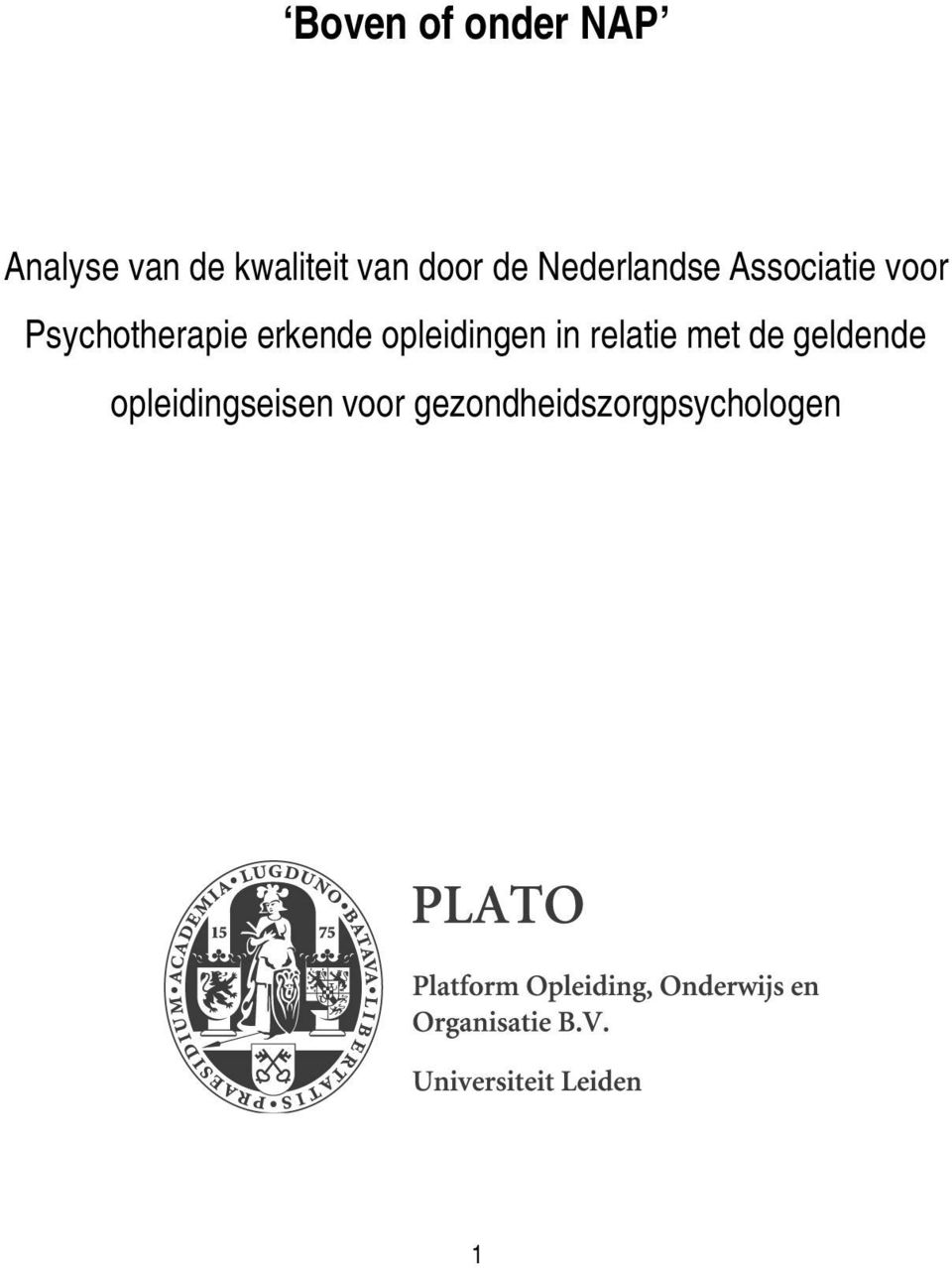 Psychotherapie erkende opleidingen in relatie