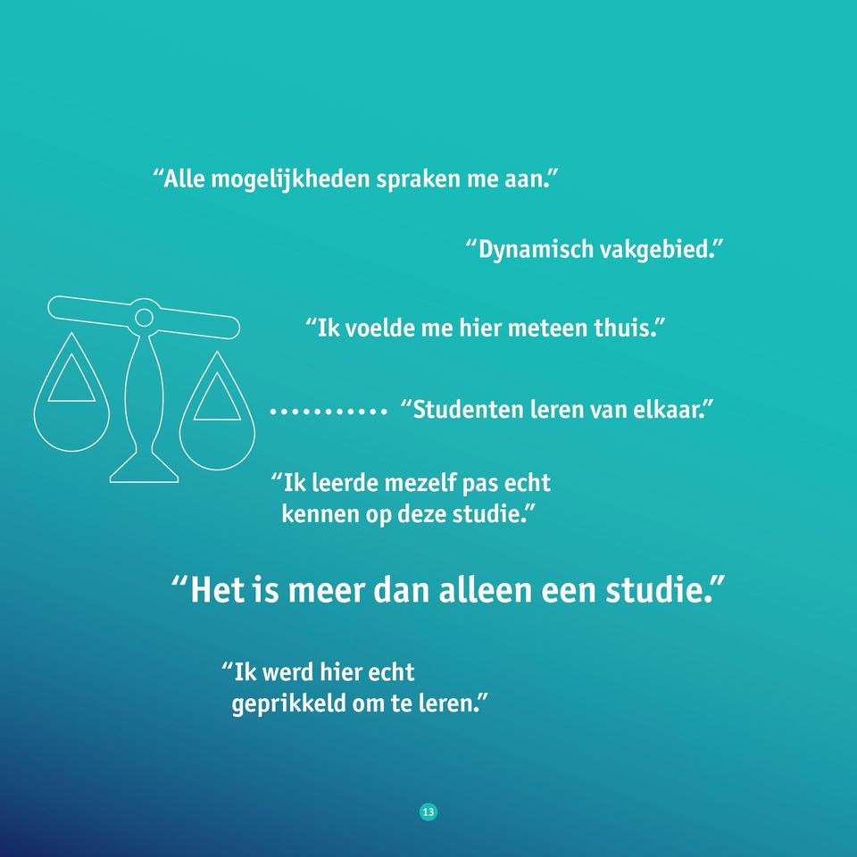 Ik leerde mezelf pas echt kennen op deze studie.