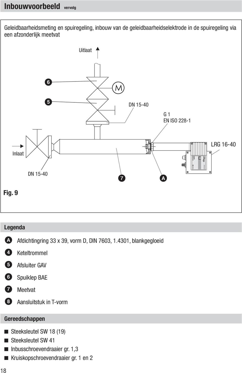 9 18 Legenda A Afdichtingring 33 x 39, vorm D, DIN 7603, 1.