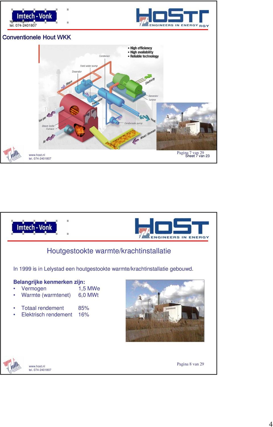 warmte/krachtinstallatie gebouwd.