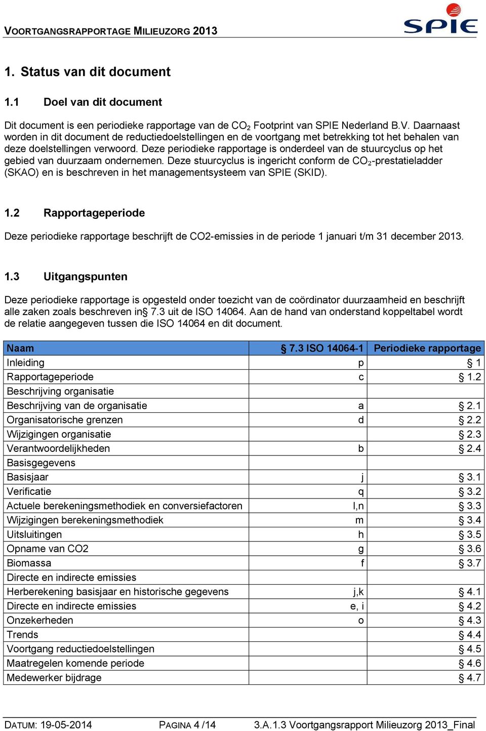 Deze periodieke rapportage is onderdeel van de stuurcyclus op het gebied van duurzaam ondernemen.