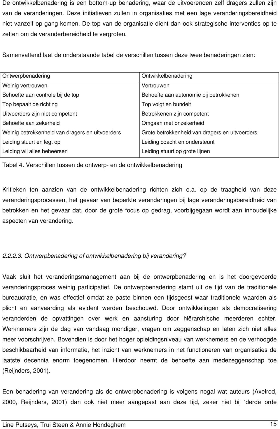 De top van de organisatie dient dan ook strategische interventies op te zetten om de veranderbereidheid te vergroten.