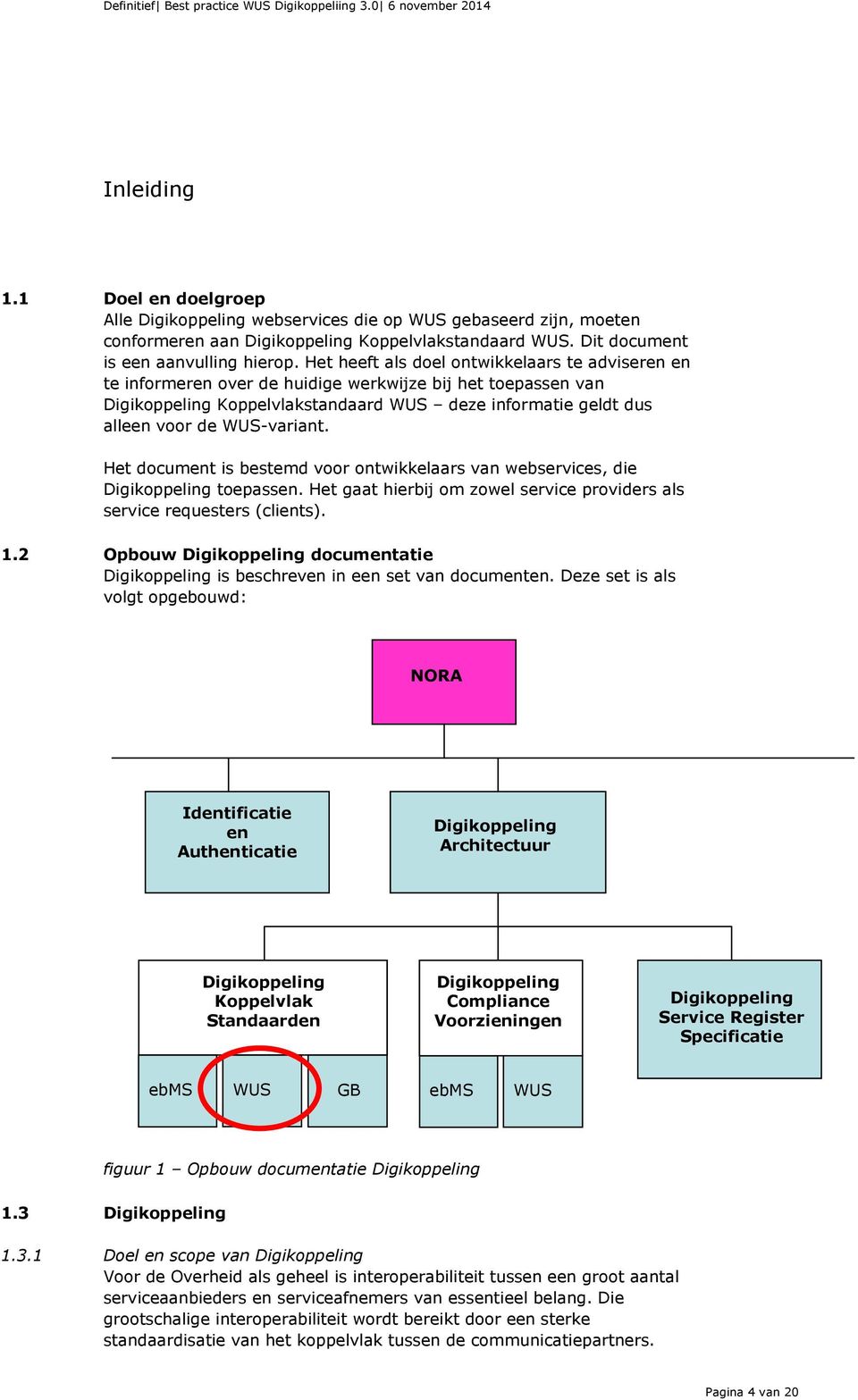 WUS-variant. Het document is bestemd voor ontwikkelaars van webservices, die Digikoppeling toepassen. Het gaat hierbij om zowel service providers als service requesters (clients). 1.