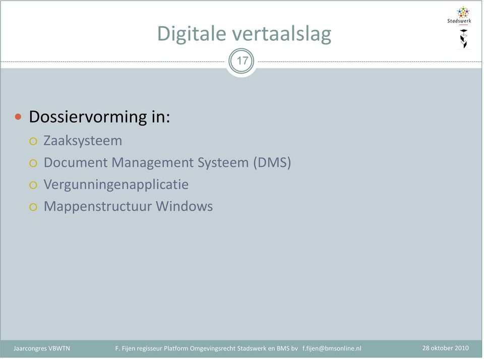 Document Management Systeem (DMS)