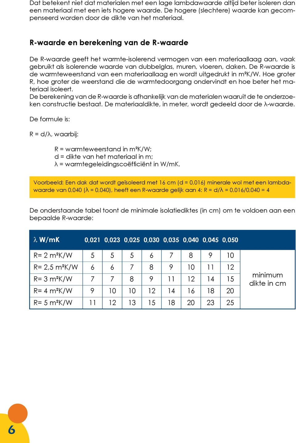 R-waarde en berekening van de R-waarde De R-waarde geeft het warmte-isolerend vermogen van een materiaallaag aan, vaak gebruikt als isolerende waarde van dubbelglas, muren, vloeren, daken.