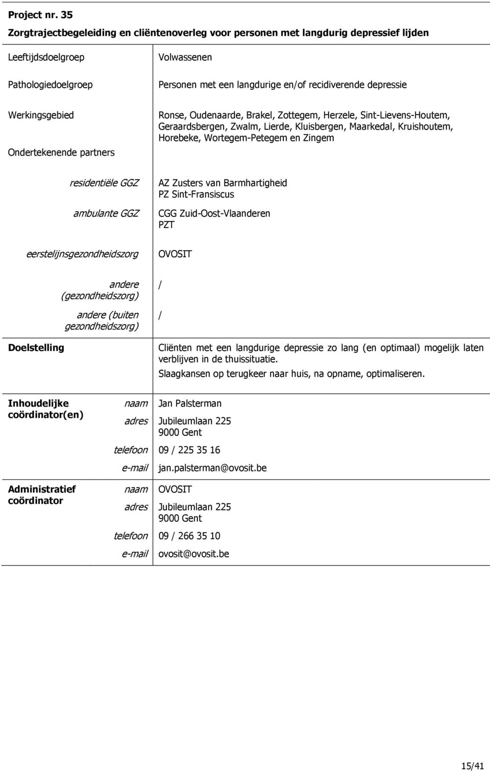 Werkingsgebied Ondertekenende partners Ronse, Oudenaarde, Brakel, Zottegem, Herzele, Sint-Lievens-Houtem, Geraardsbergen, Zwalm, Lierde, Kluisbergen, Maarkedal, Kruishoutem, Horebeke,