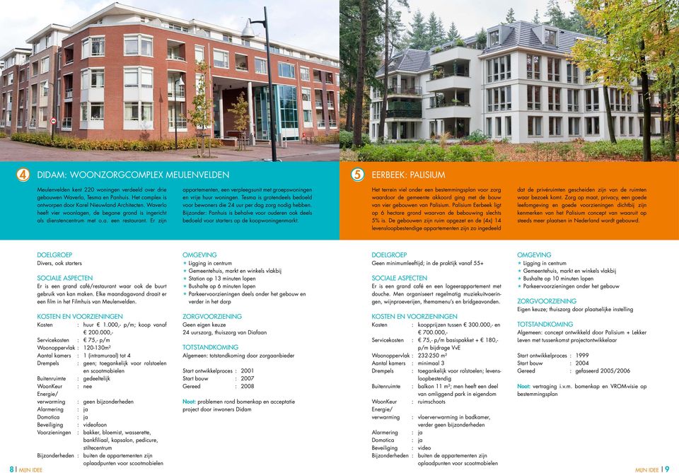 Er zijn appartementen, een verpleegsunit met groepswoningen en vrije huur woningen. Tesma is grotendeels bedoeld voor bewoners die 24 uur per dag zorg nodig hebben.