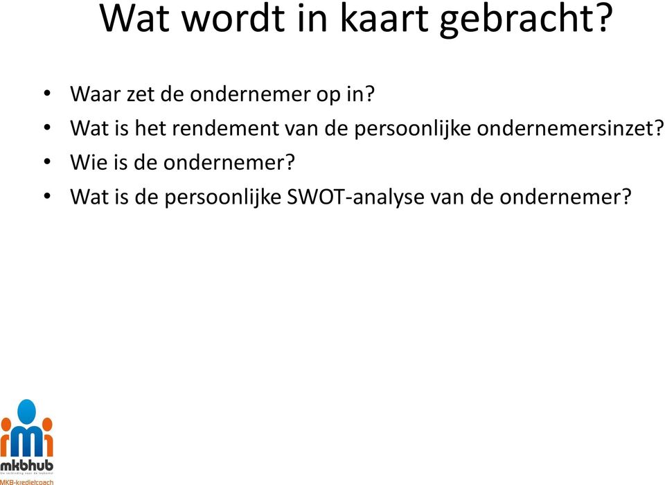 Wat is het rendement van de persoonlijke