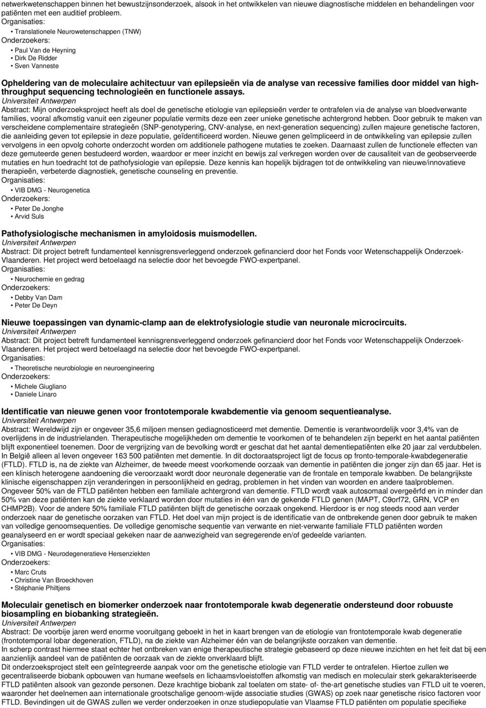 van highthroughput sequencing technologieën en functionele assays.