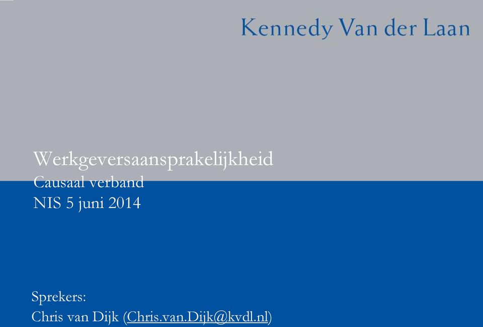 2014 Sprekers: Chris van