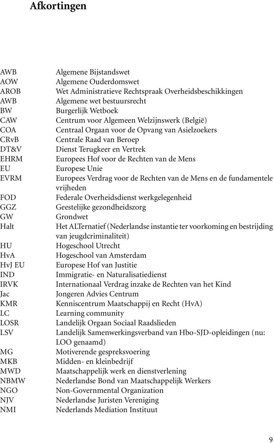 Raad van Beroep Dienst Terugkeer en Vertrek Europees Hof voor de Rechten van de Mens Europese Unie Europees Verdrag voor de Rechten van de Mens en de fundamentele vrijheden Federale Overheidsdienst