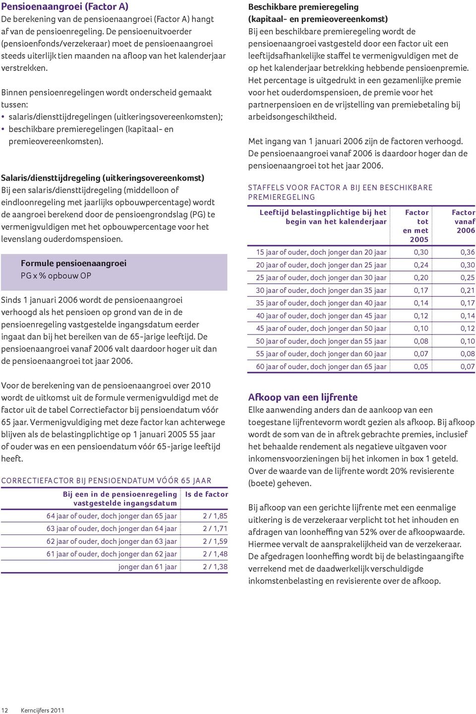 Binnen pensioenregelingen wordt onderscheid gemaakt tussen: salaris/diensttijdregelingen (uitkeringsovereenkomsten); beschikbare premieregelingen (kapitaal- en premieovereenkomsten).