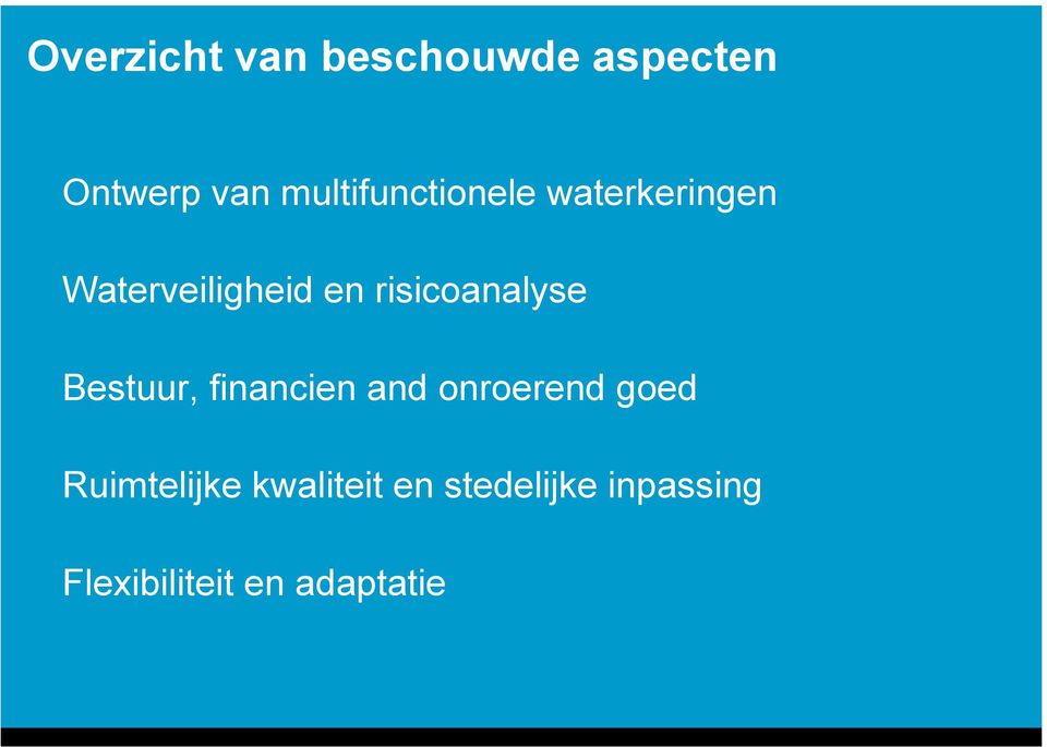 risicoanalyse Bestuur, financien and onroerend goed