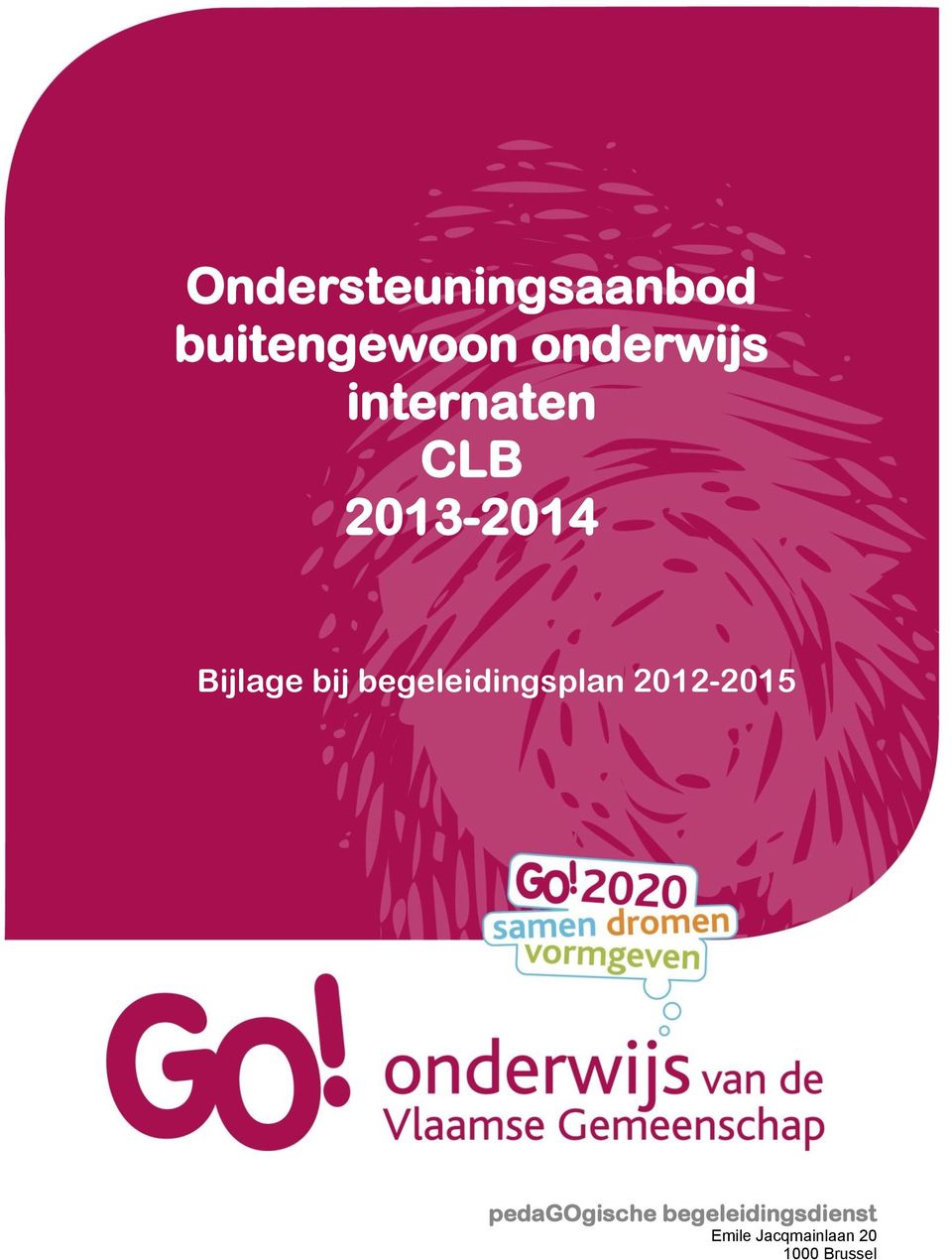 begeleidingsplan 2012-2015 pedagogische