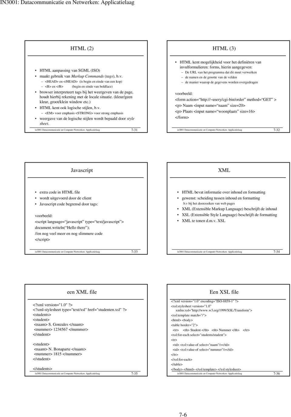 n Markup Commands (tags), b.v.