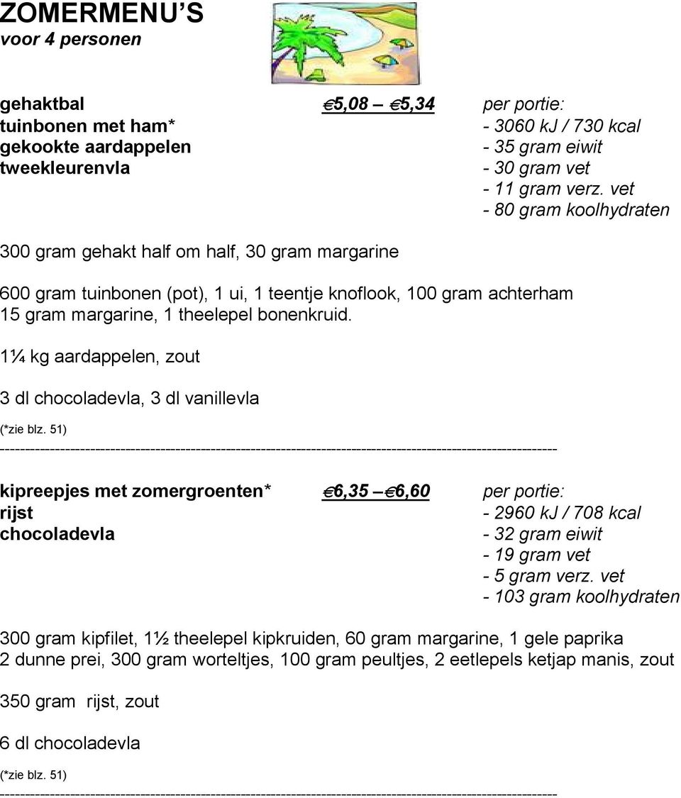 1¼ kg aardappelen, zout 3 dl chocoladevla, 3 dl vanillevla (*zie blz.