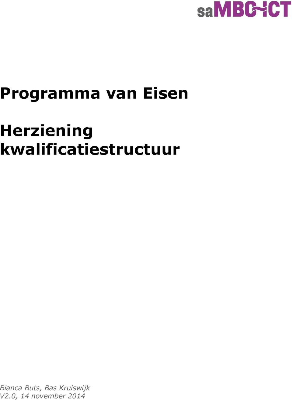 kwalificatiestructuur