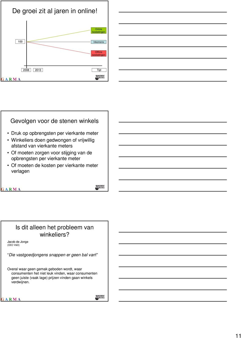 gedwongen of vrijwillig afstand van vierkante meters Of moeten zorgen voor stijging van de opbrengsten per vierkante meter Of moeten de kosten per vierkante