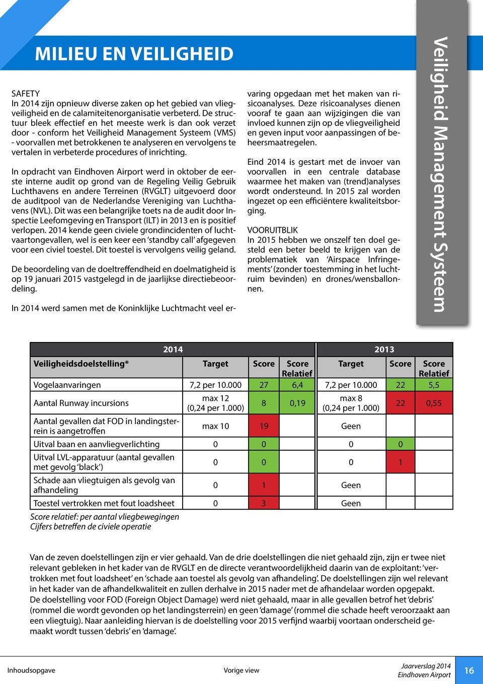 verbeterde procedures of inrichting.