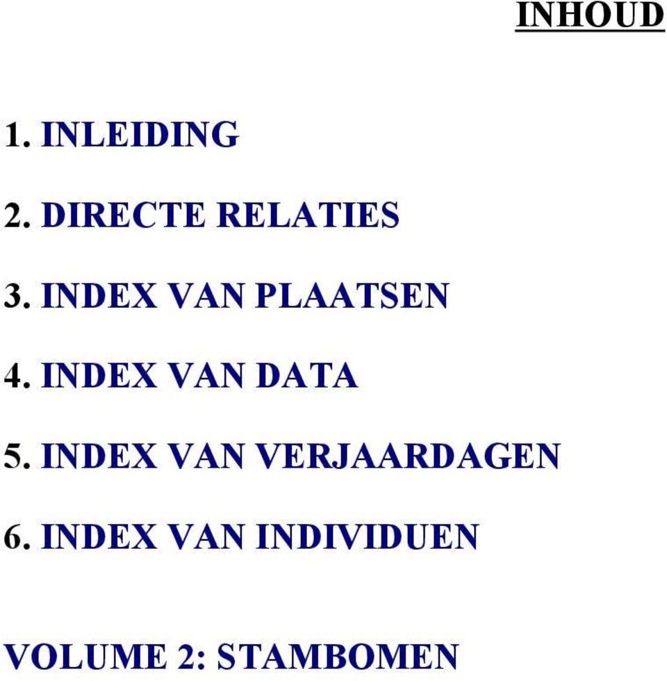 INDEX VAN PLAATSEN 4.